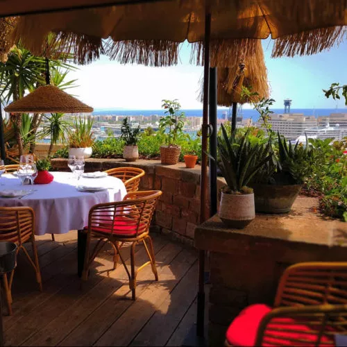 Terraza Martínez cena con vistas en Barcelona