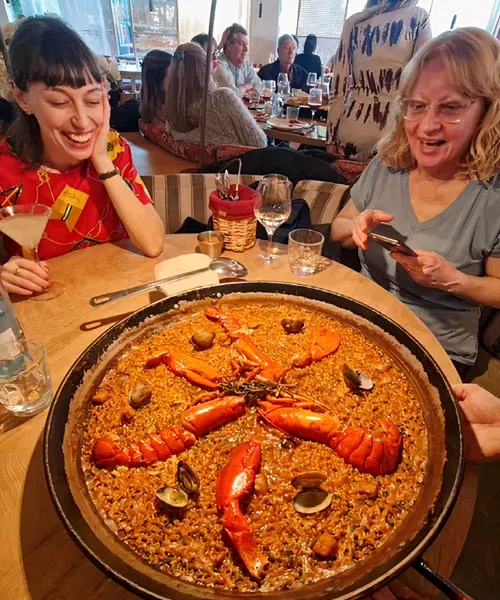 paella de bogavante Mana75 Barcelona