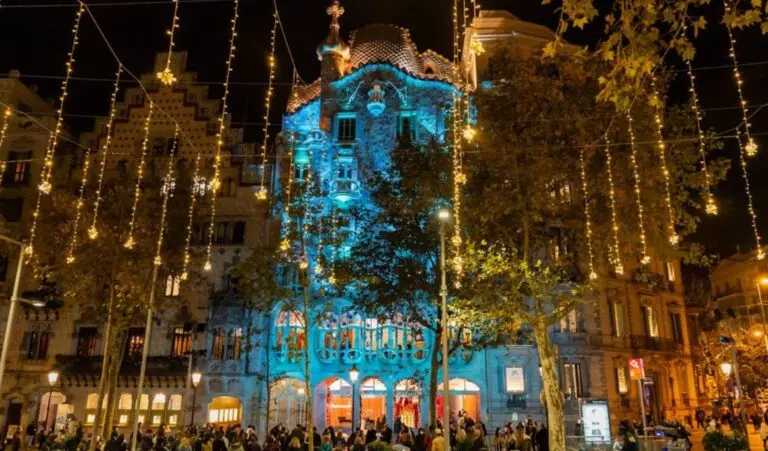 Encendido de luces Barcelona