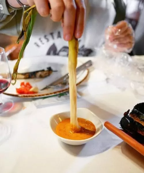 restaurante con menu de calçots