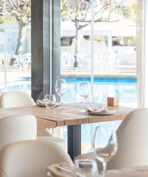 restaurante en club de playa Barcelona